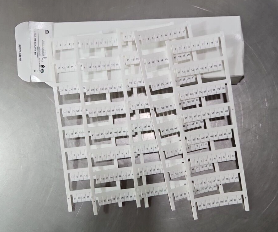 Allen Bradley 1492-MS6X12H1-50 Terminal Markers box/5 pcs                Loc4D21