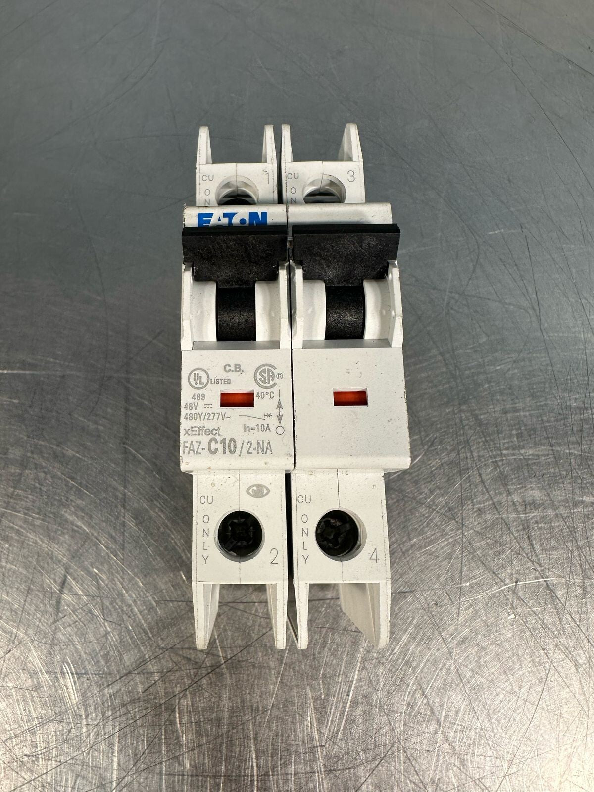 Eaton FAZ-C10/2-NA 10A, 2P, 277/480V Circuit Breaker                (5.4.2)