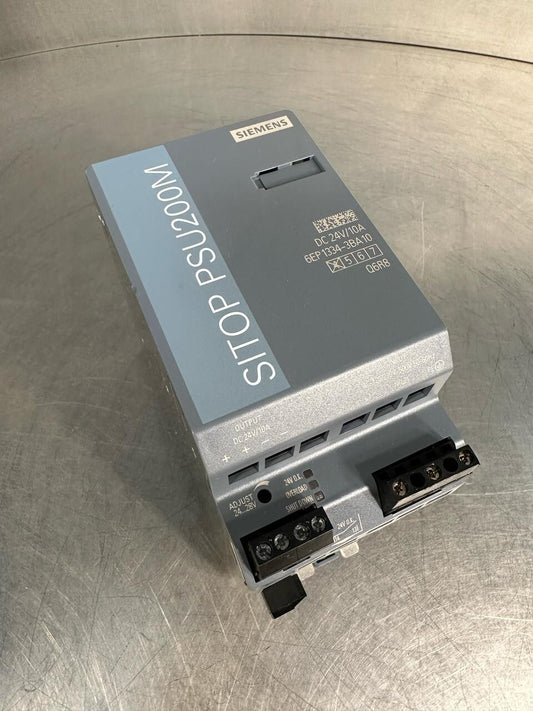 Surplus Siemens 6EP1334-3BA10 SITOP PSU200M Power Supply 10A 24V (6.2.2)