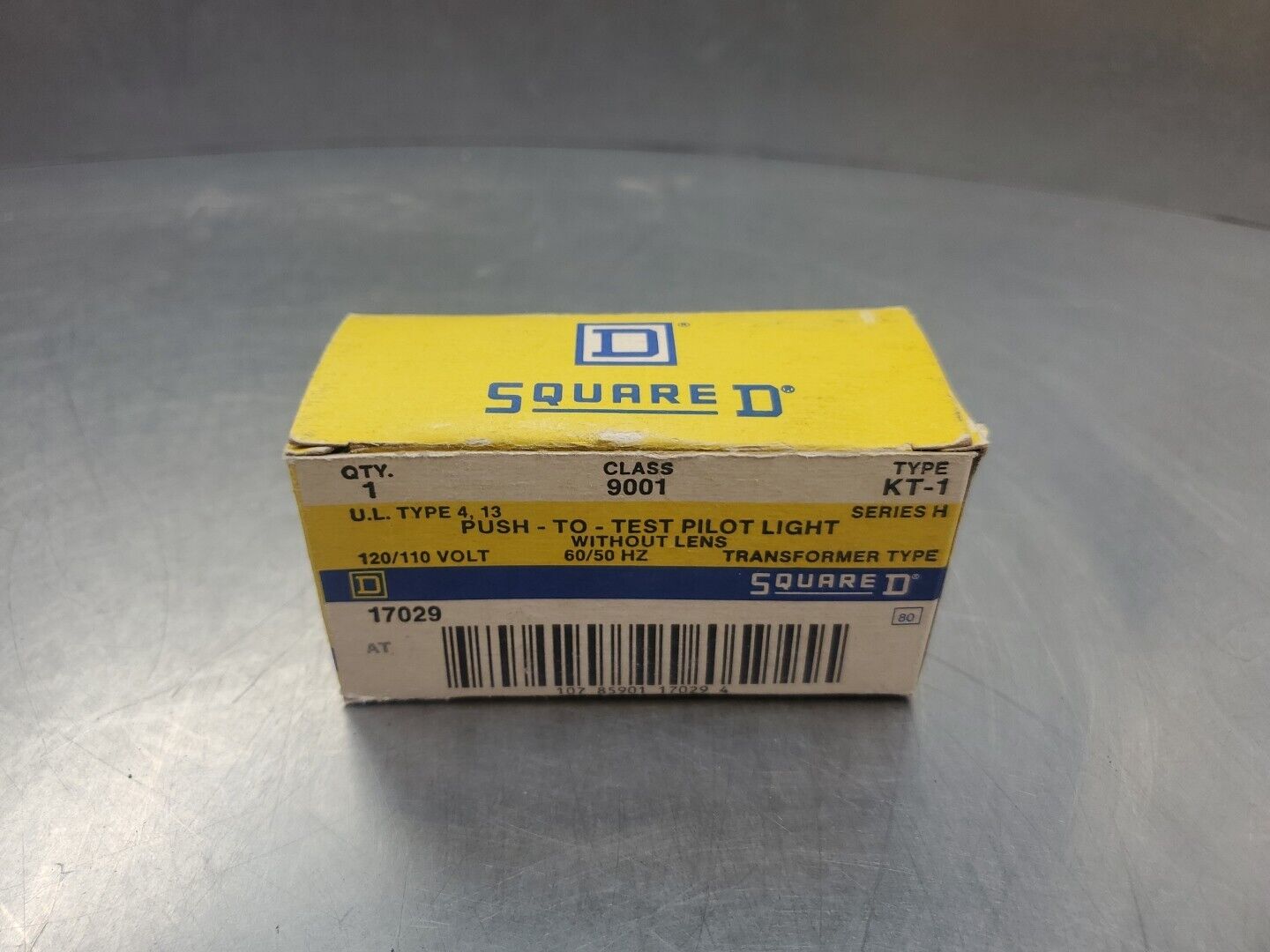 Square D Class 9001 Type KT-1 Push-To-Test Pilot Light.                    4E-27