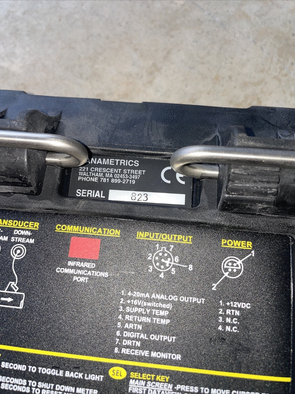 GE Panametrics VI PT878 Portable Liquid Flowmeter @ DH