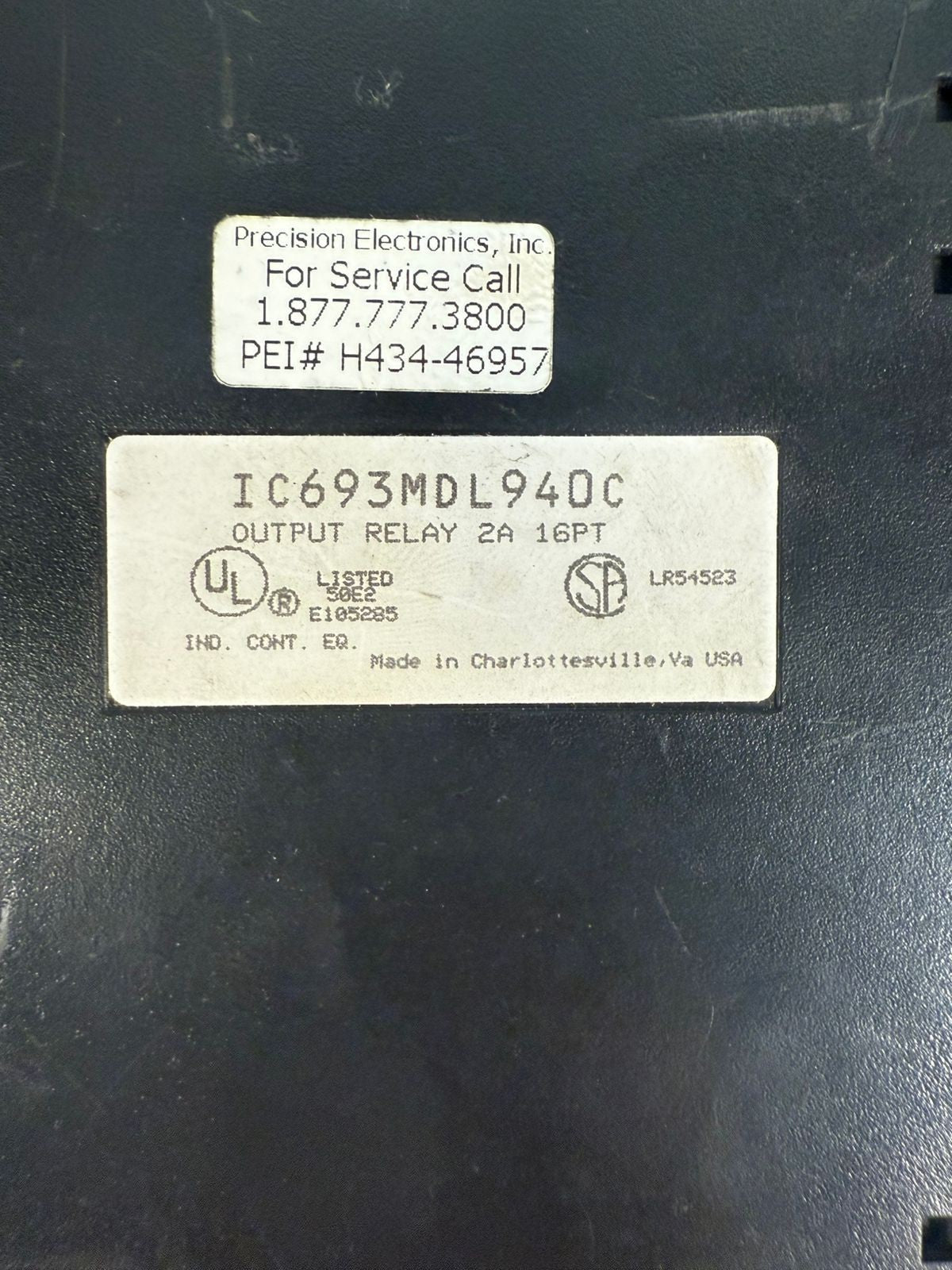 Ge Fanuc IC693MDL940C Output Relay 2A 16Pt                       (5.4.3)
