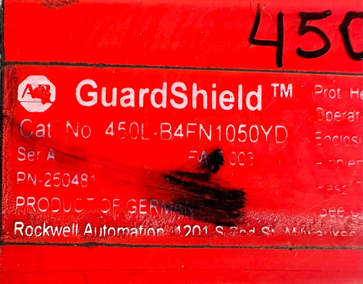 Allen Bradley 450L-B4FN1050YD /A Guardshield          (8.3.3)