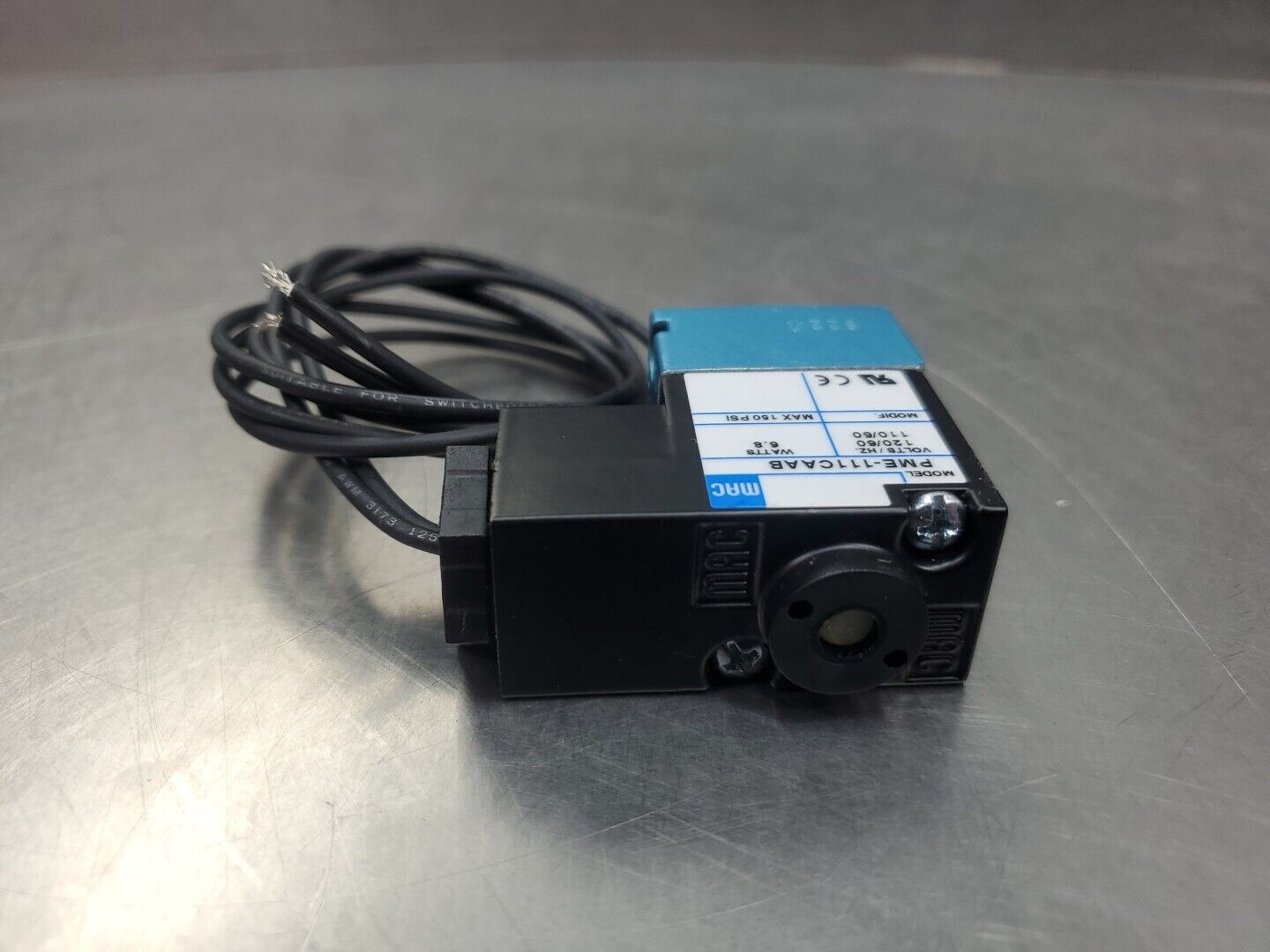 MAC PME-111CAAB Solenoid Valve, 110/120V 25-150PSI.                        6A-12