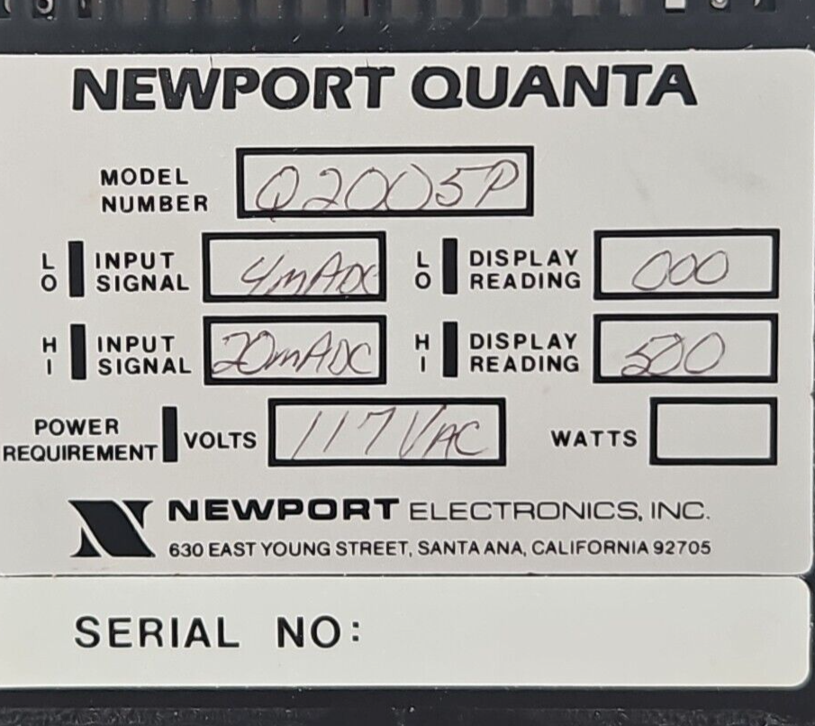 NewPort Quanta Q25005P Digital Panel Meter                               Loc4D26