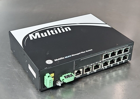 GE Multilin ML 810 Managed Switch Model ML81024VDPC1H1C8X               (BIN244)