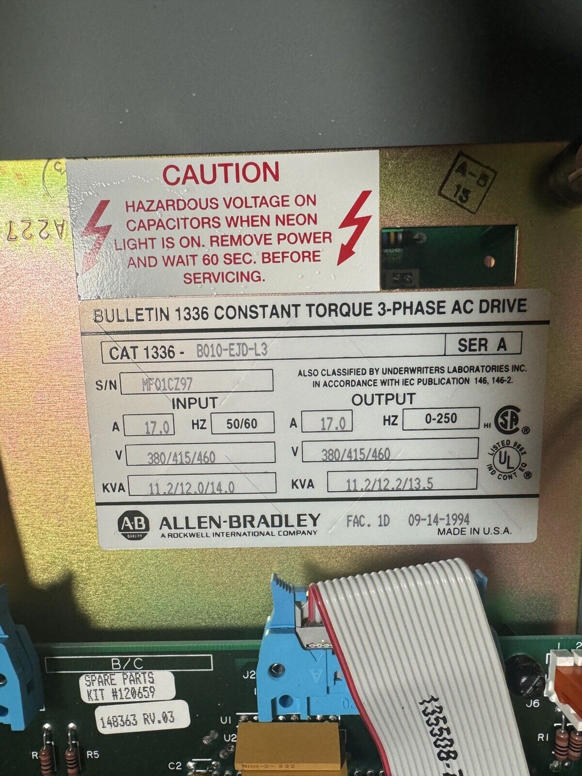Brand New Allen Bradley 1336-B010-EJD-L3 Ser A. AC drive 3 phase controller