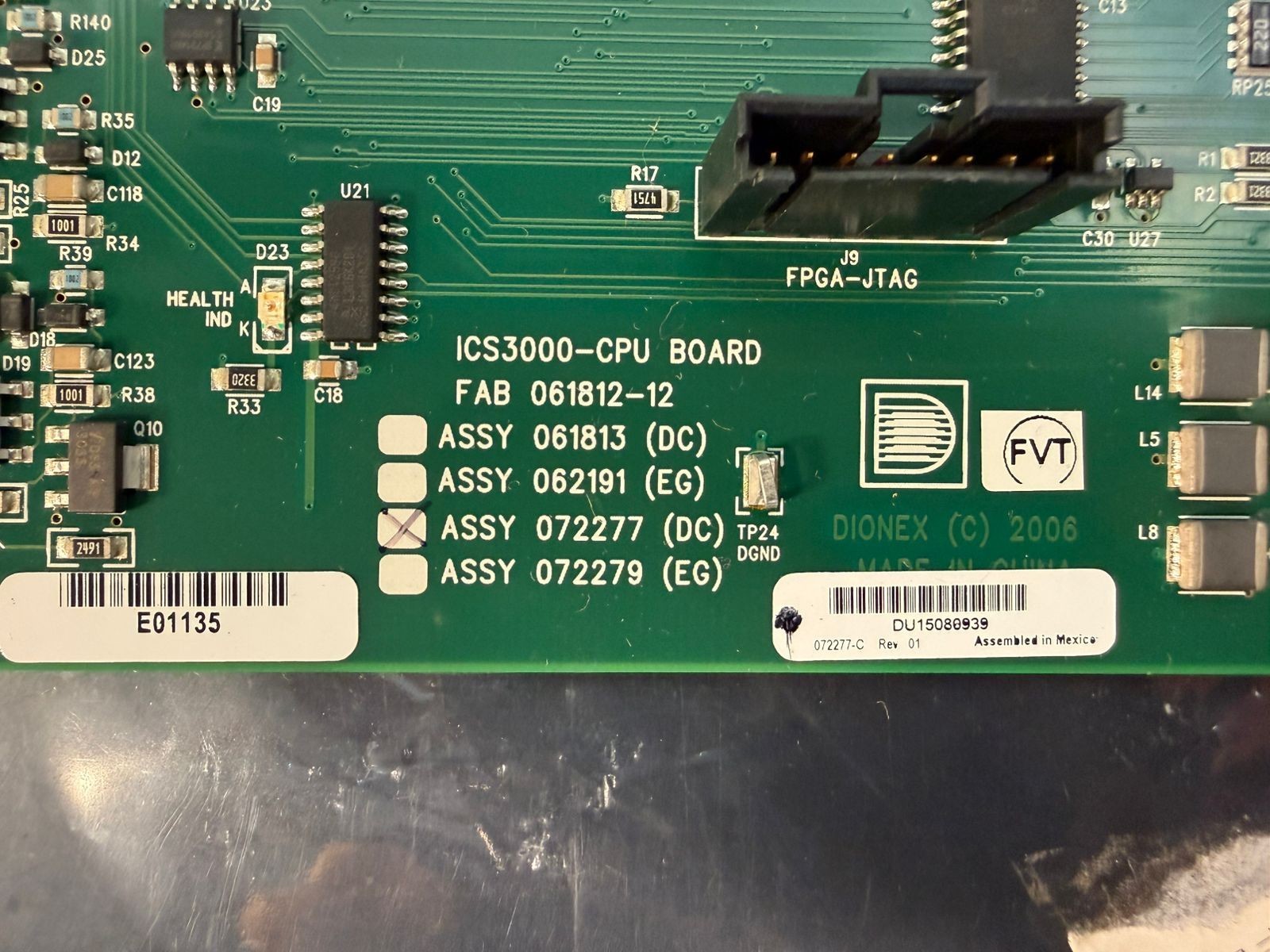 Dionex ICS-3000 CPU Board 072277 Dc                                (4.5.3)