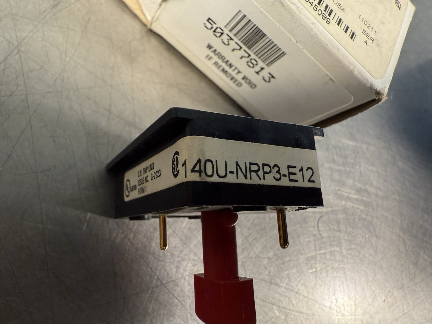 ALLEN BRADLEY 140U-N6L3-E12 / 140UN6L3E12 + 140U-NRP3-E12 Rate Plug  (BIN1.2.3)