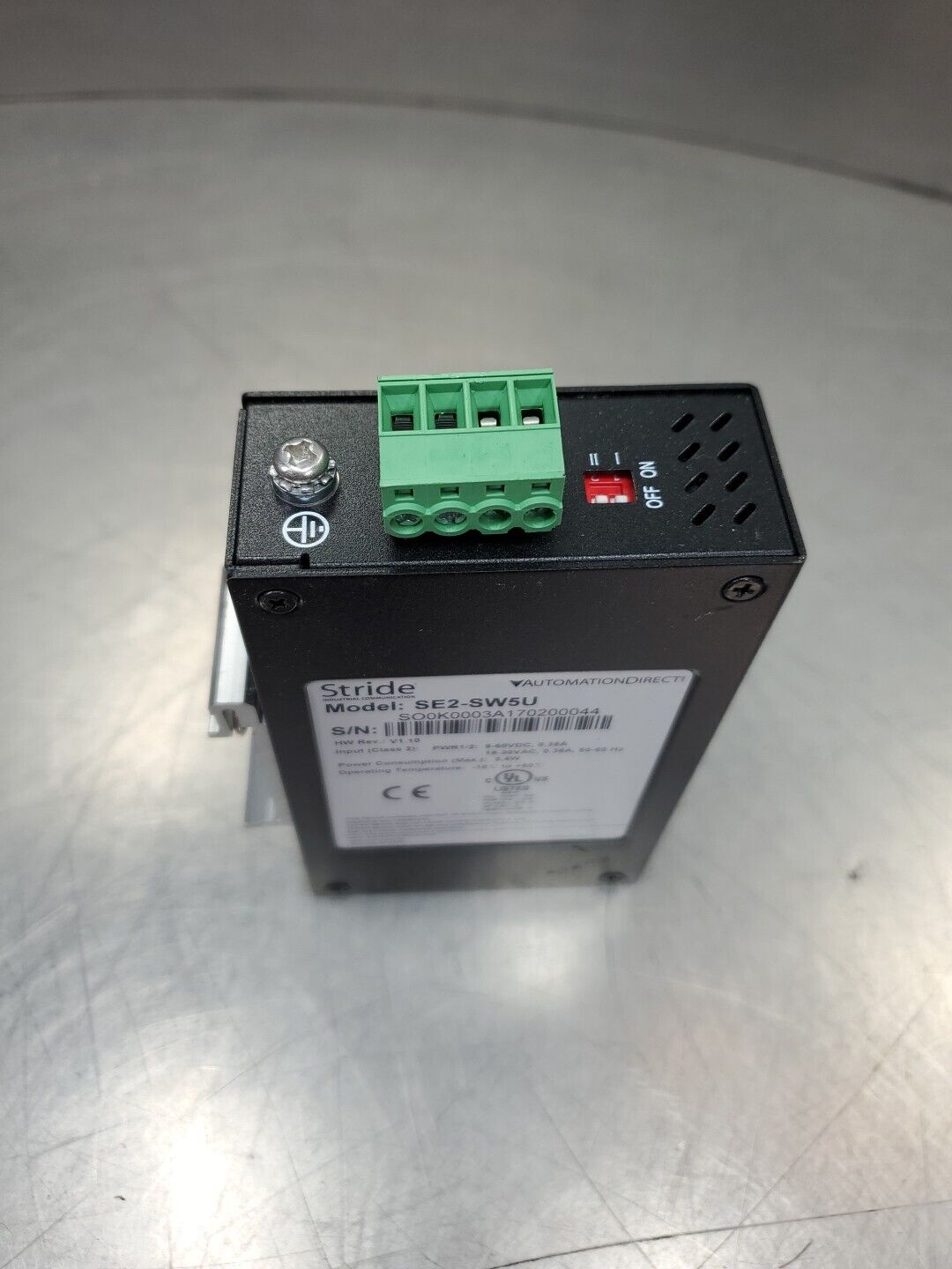 STRIDE SE2-SW5U HW Rev. V1.10 Ethernet Switch by Automation Direct.         3D-6