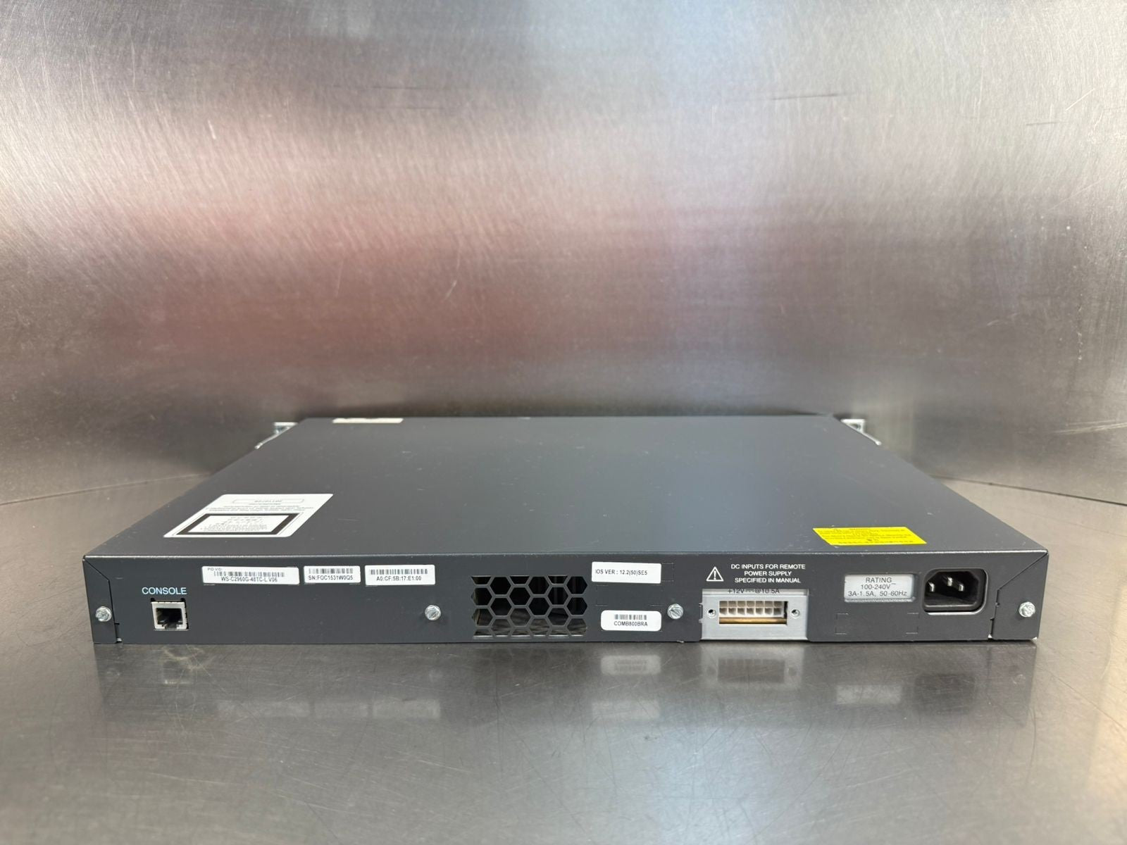 Cisco Catalyst 2960G WS-C2960G-48TC-L 48 100-240v~3.0-1.5A 50-60Hz (8.2.7)