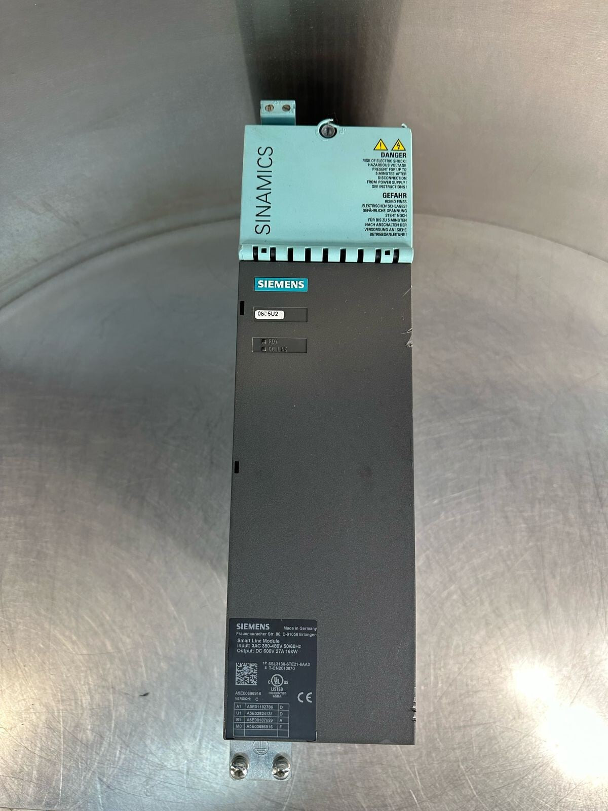 Siemens Sinamics  Smart Line Mod. 6SL3130-6TE21-6AA3        (8.4.2)