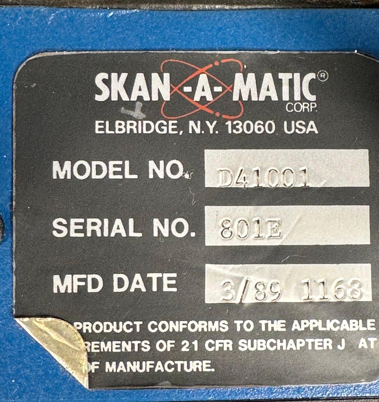 Skan-A-Matic D41 Decoder - D41001 ser.801-E - (4C-20)