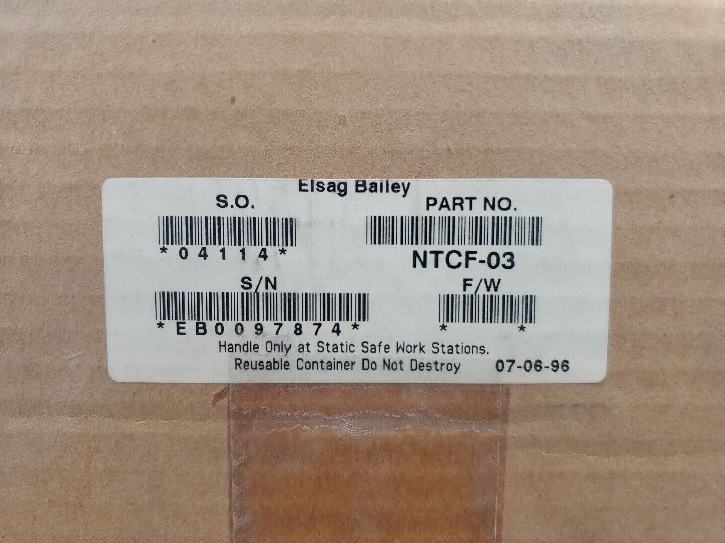 Bailey NTCF-03 Termination Unit - Optic to Electronic.                     5D-27