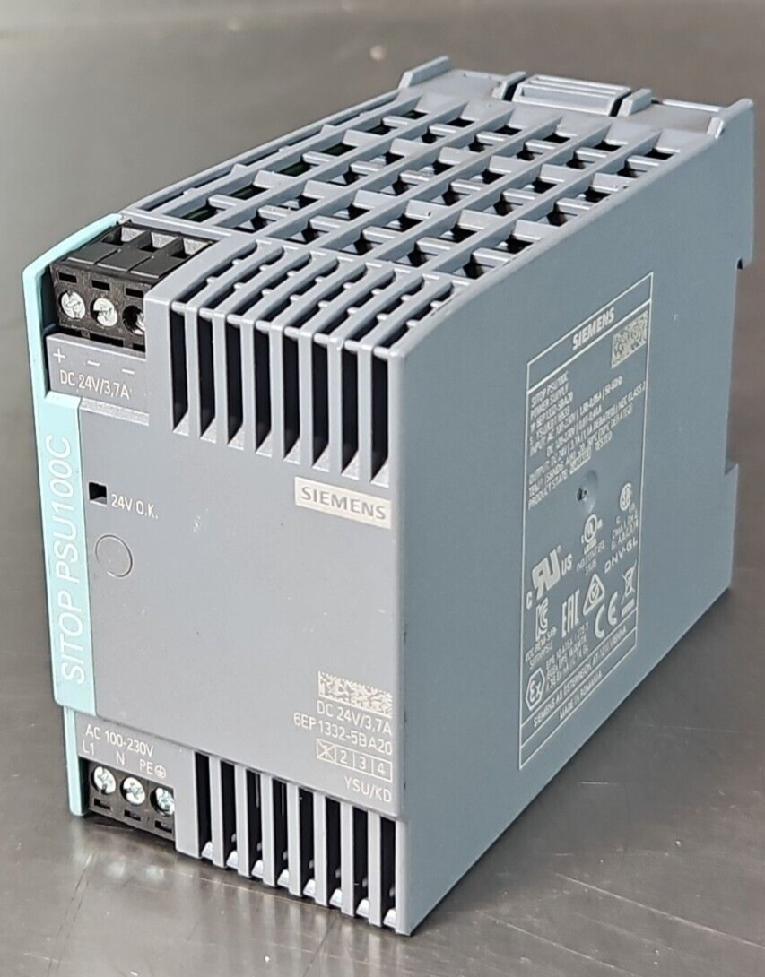 SIEMENS 6EP1332-5BA20 24VDC 3.7A Power Supply                            loc4A14