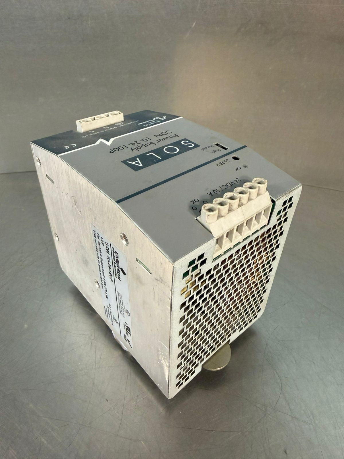 Sola SDN-10-24-100P Power Supply Mod. 115/230Vac 5.0/2.0A 50/60Hz  (5.4.2)