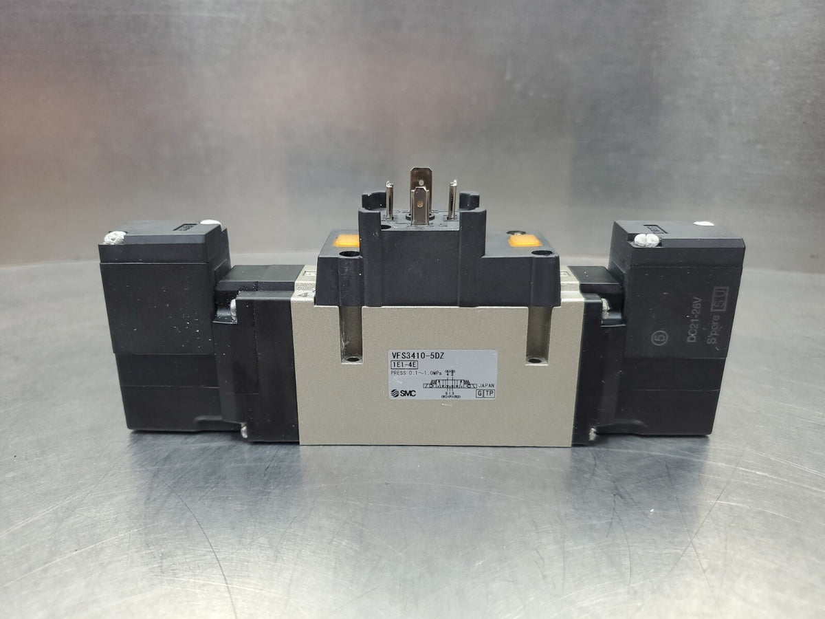 SMC VFS3410-5DZ Pneumatic Solenoid Valve 21-26VDC, 0.1-1.0MPa.              6D-9