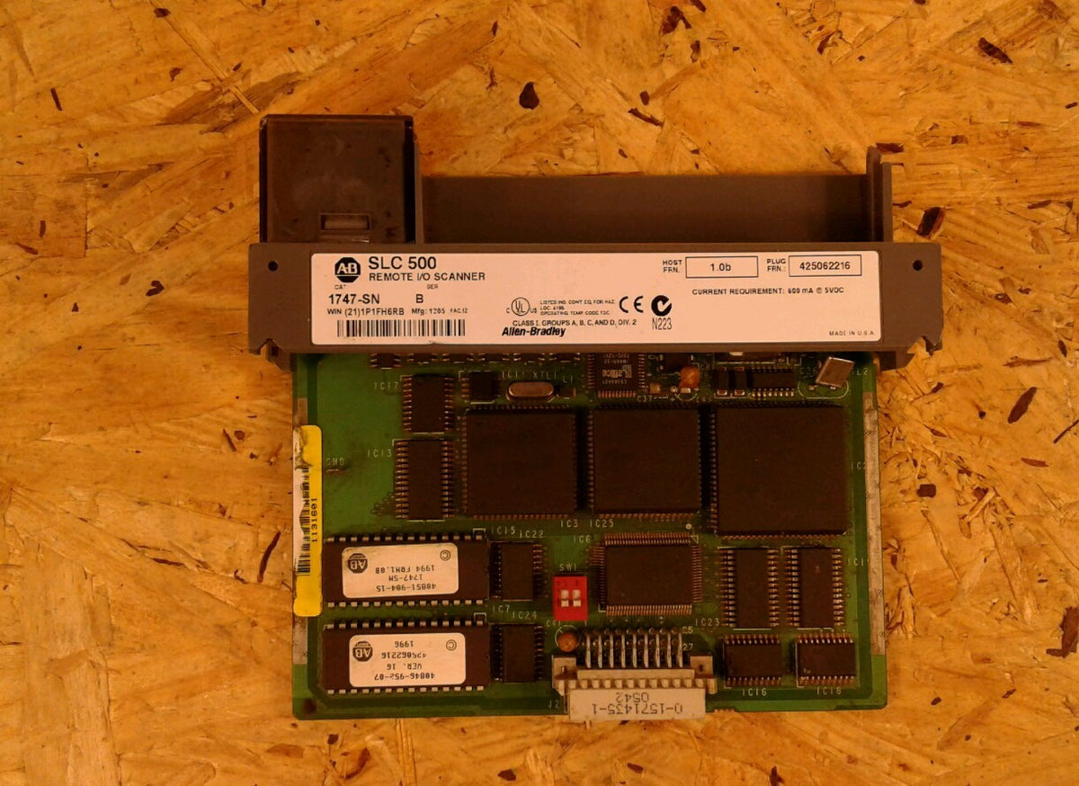Allen Bradley, SLC 500 1747-SN, SER B, Remote I/O Scanner.                   AUC