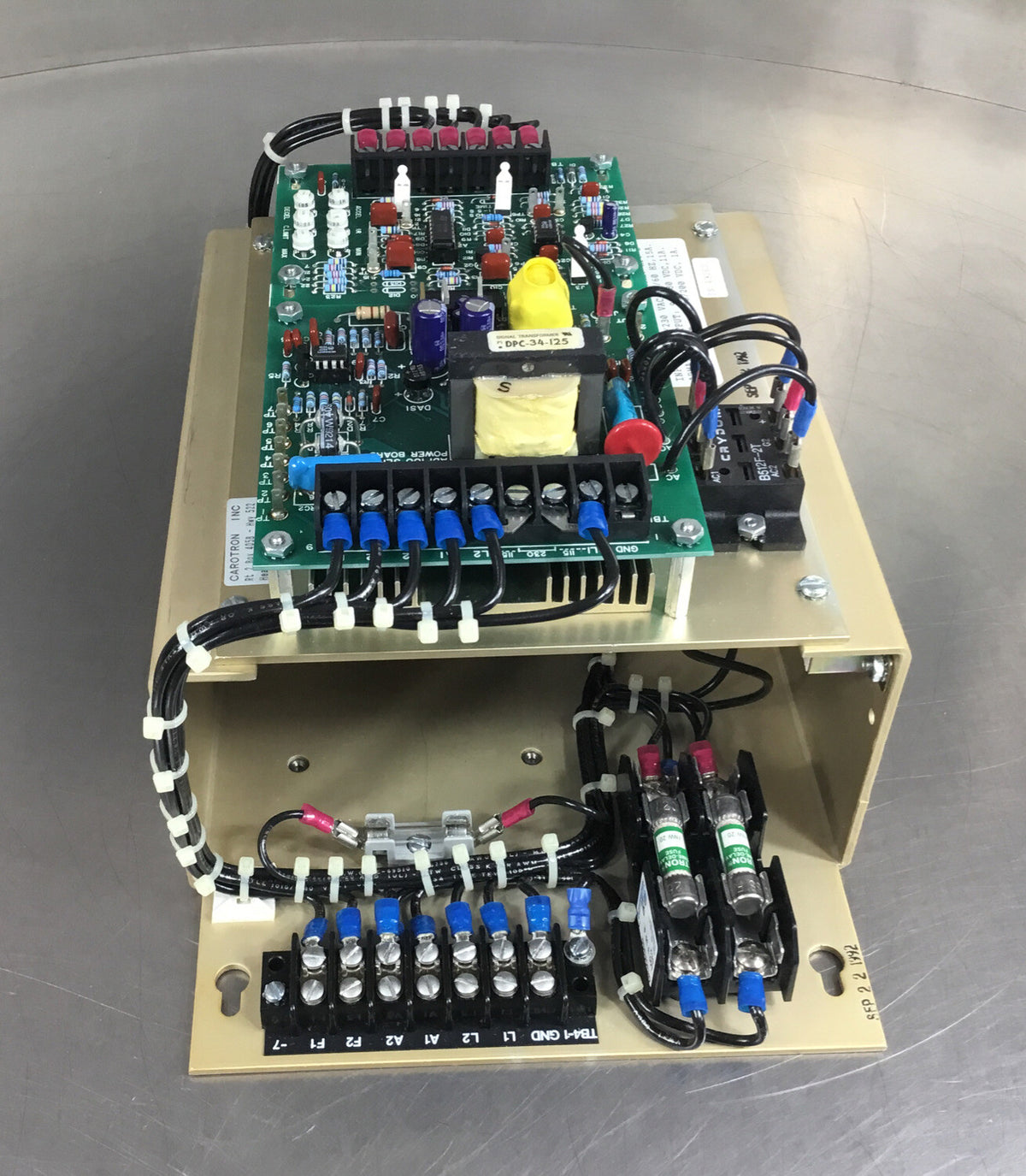 CAROTRON DC DRIVE ADP100 SERIES  ADP102-BC1  1HP 115VAC 50/60Hz 15A