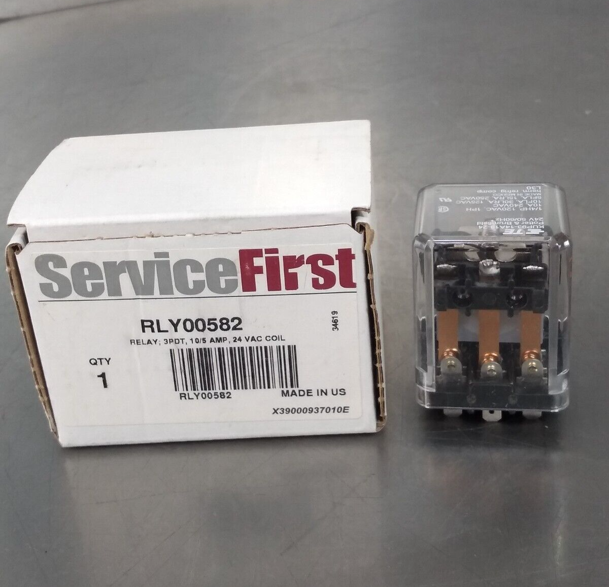 Potter &amp; Brumfield KUP93-14A13-24 Relay 24V 50/60HZ                     Loc4E-5