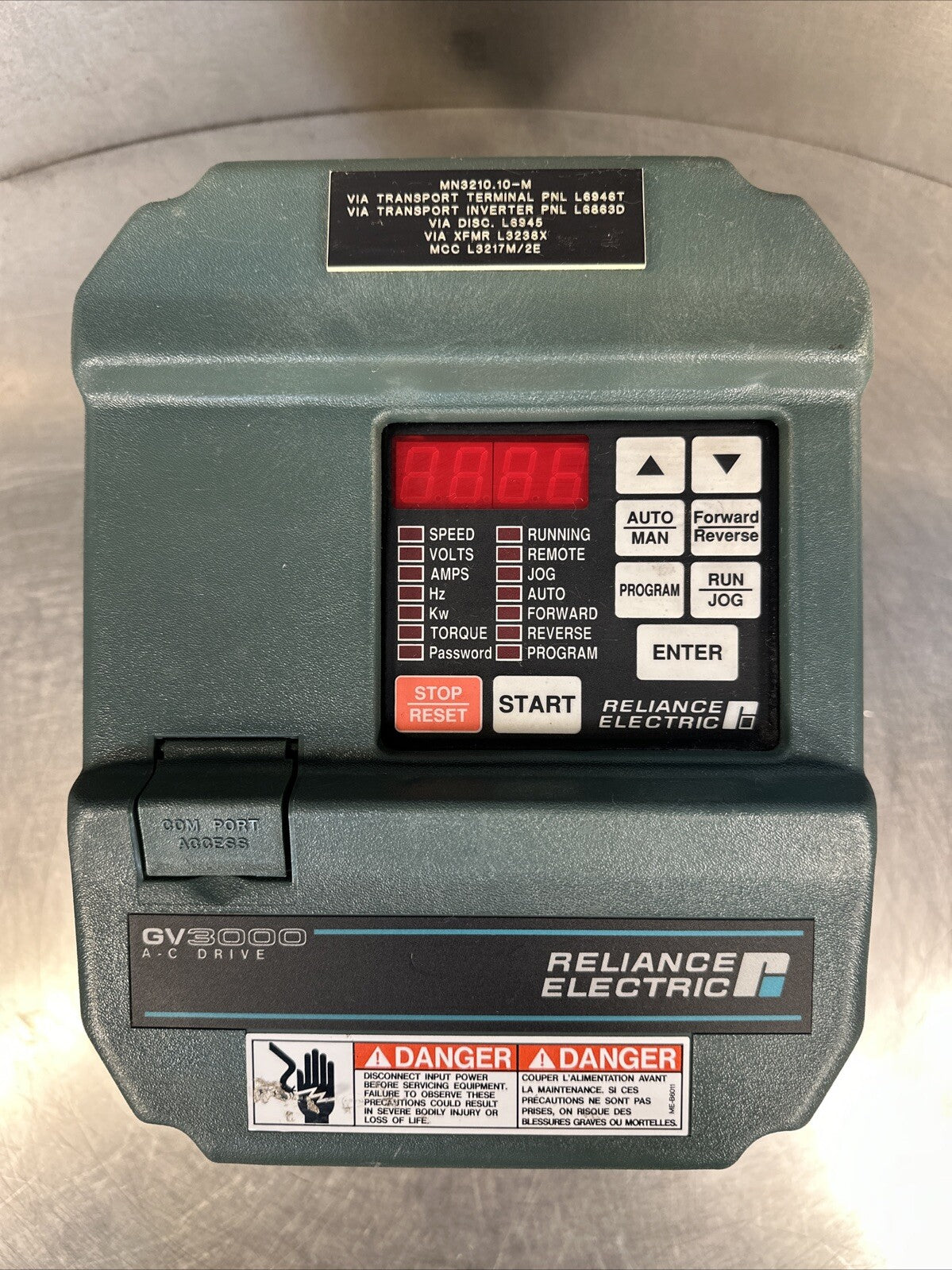 Reliance Electric GV3000 1 HP 1V2151 Vector Inverter 230 VAC   (1B– 04) ￼