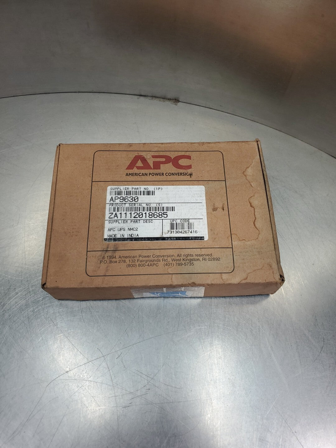APC AP9630 UPS Network Management Card w/AP9335T Temp Probe                 5D-2