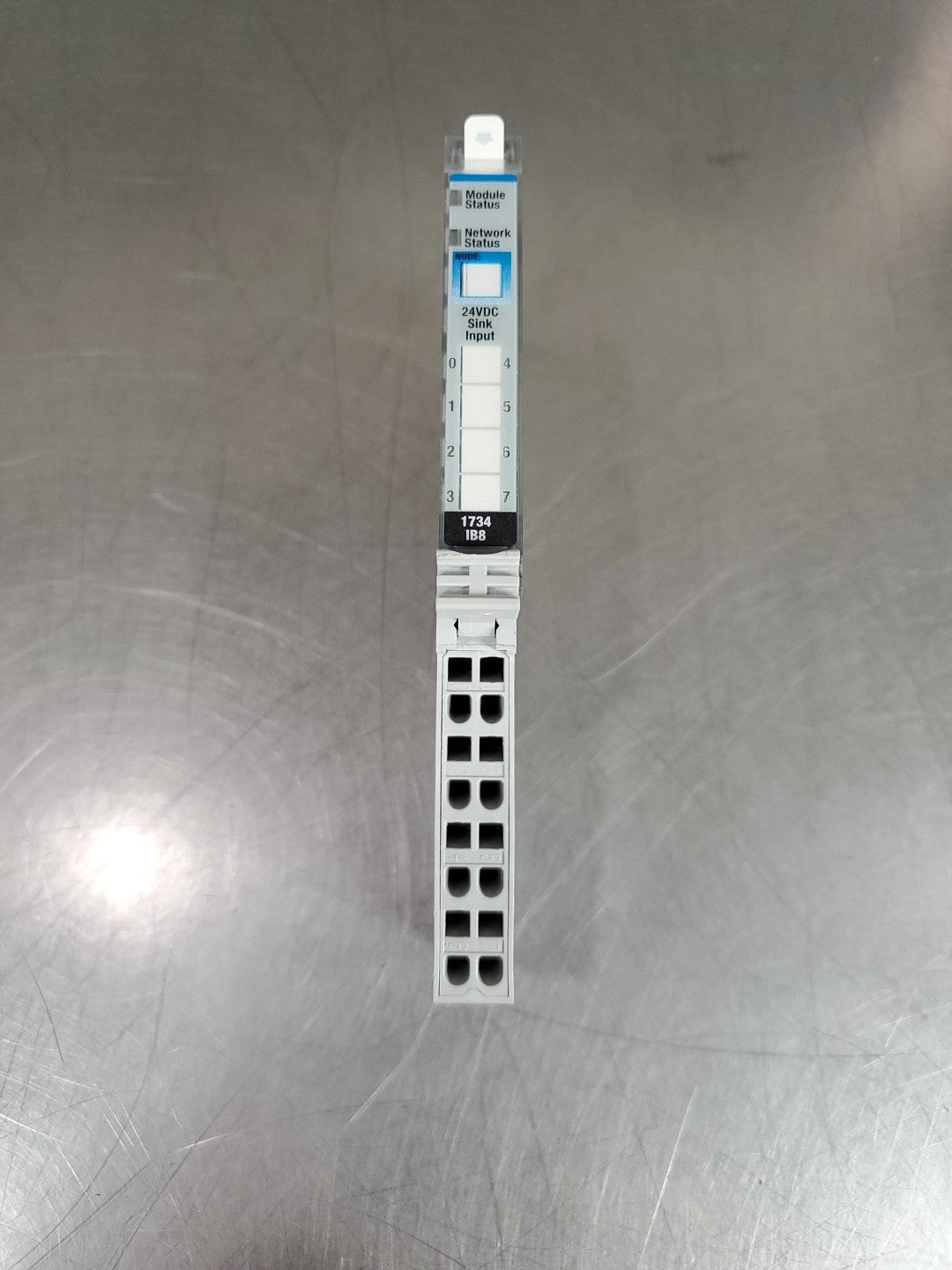 Allen Bradley 1734-IB8/D Sink Input Module w/1734-MB Base.                3D-41