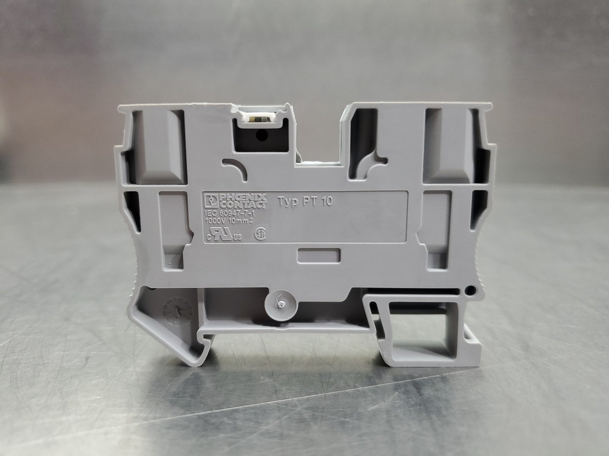 Phoenix Contact Typ PT 10-PE Grey Term Block w/Typ D-PT 10 End Barrier     4A-41