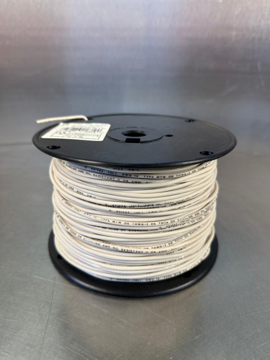 14 Gage Copper (19 Strands) White 600V 500 Ft E-51583 Insulated (5E-26)