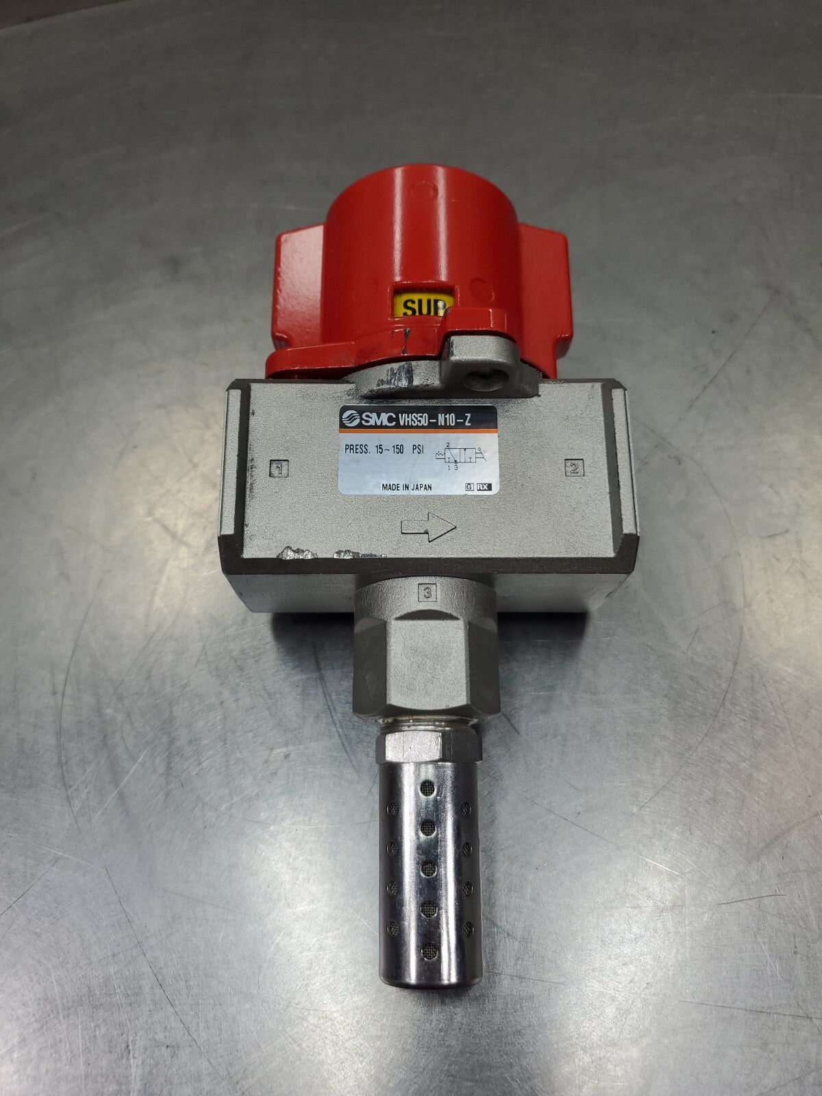 SMC VHS50-N10-Z Press. 15-150 PSI PNUEMATIC LOCKOUT VALVE.                 6D-11