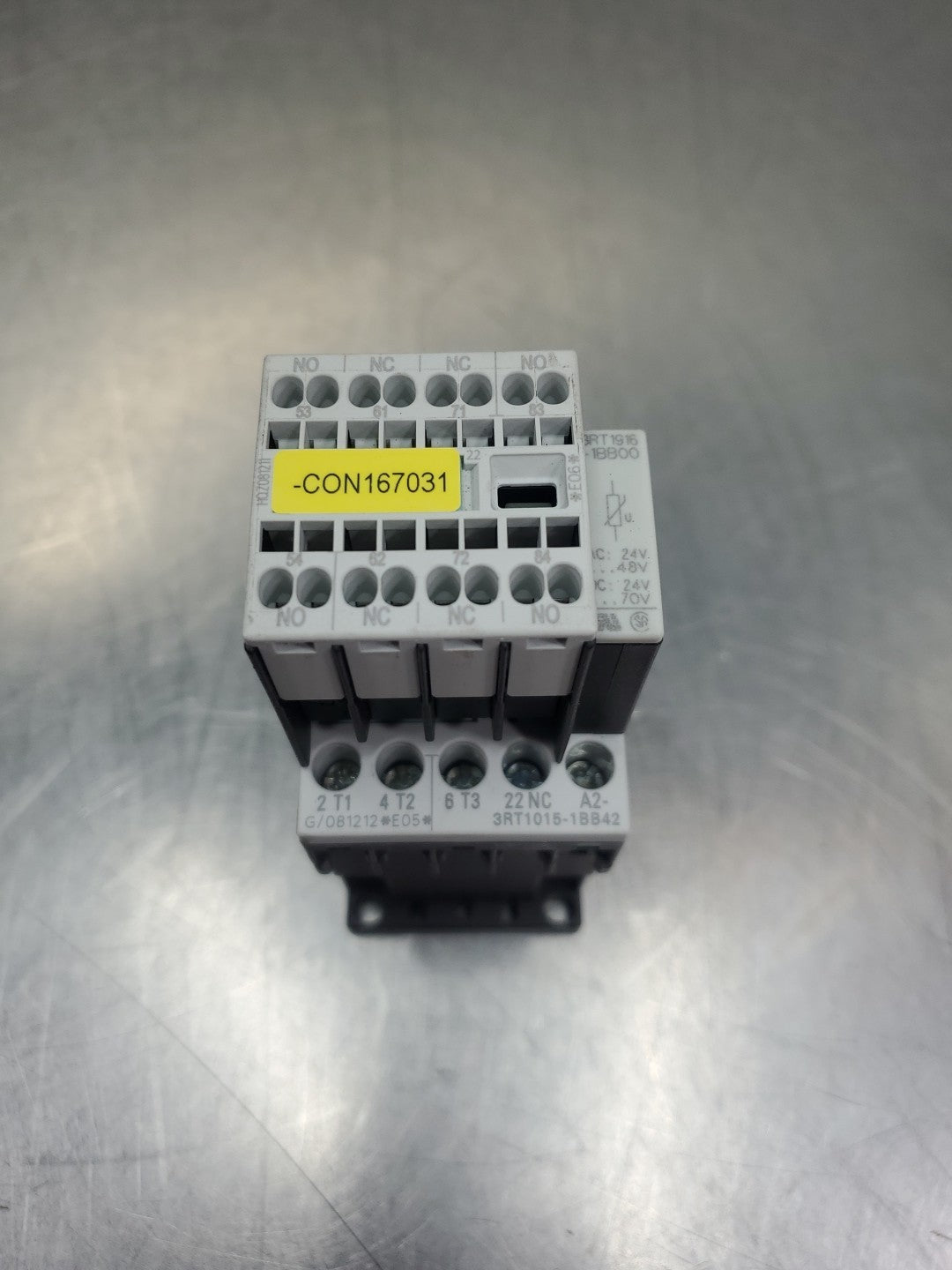 Siemens 3RT1015-1BB42 Sirius Contactor w/3RH1911-2FA22 Module.             4E-50