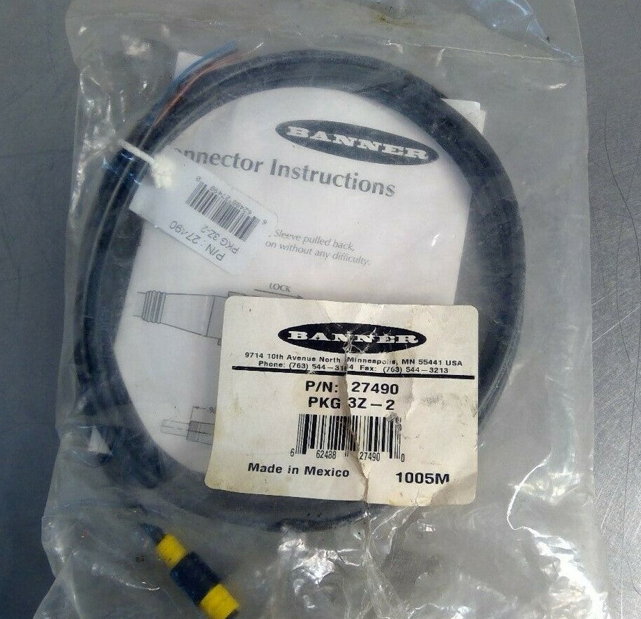 Banner Engineering - P/N: 27490 Snap-on Connector PKG 3Z-2                  5A-1