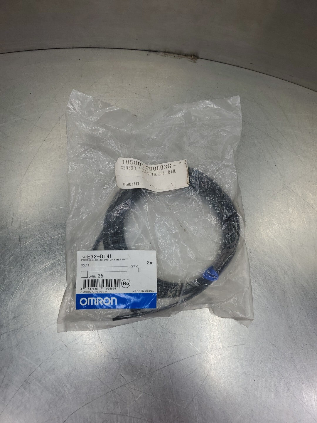 OMRON E32-D14L Photoelectric Switch Fiber Unit, 2M.                         5D-6