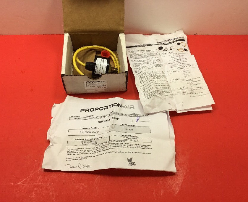 PROPORTION-AIR DSBEY00ZP60PSGA  REV A EXTERNAL PRESSURE TRANSDUCER    6B3