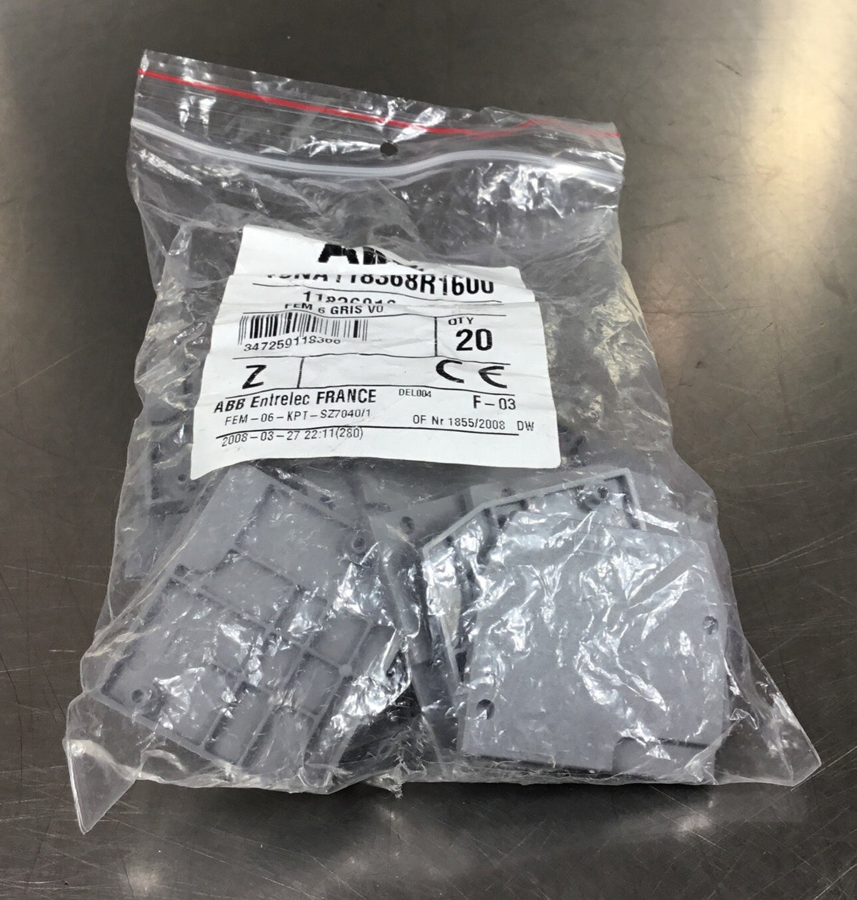 ASEA BROWN BOVERI  1SNA118368R1600  TERMINAL BLOCK (bag of 20)        4D-19
