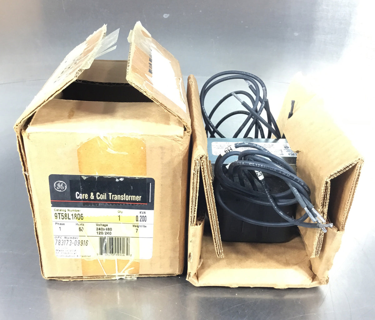 GENERAL ELECTRIC  9T58L1806  Core &amp; Coil Transformer 1Ph 0.200 KVA      4C-20