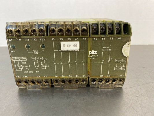 PILZ SAFETY RELAY PNOZ/3 17787 PNOZ/3/24V 3D-21