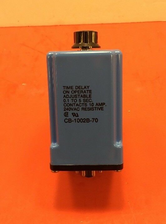 POTTER & BRUMFIELD CB-1002B-70 TIME DELAY Plug In Relay 120V.  4A