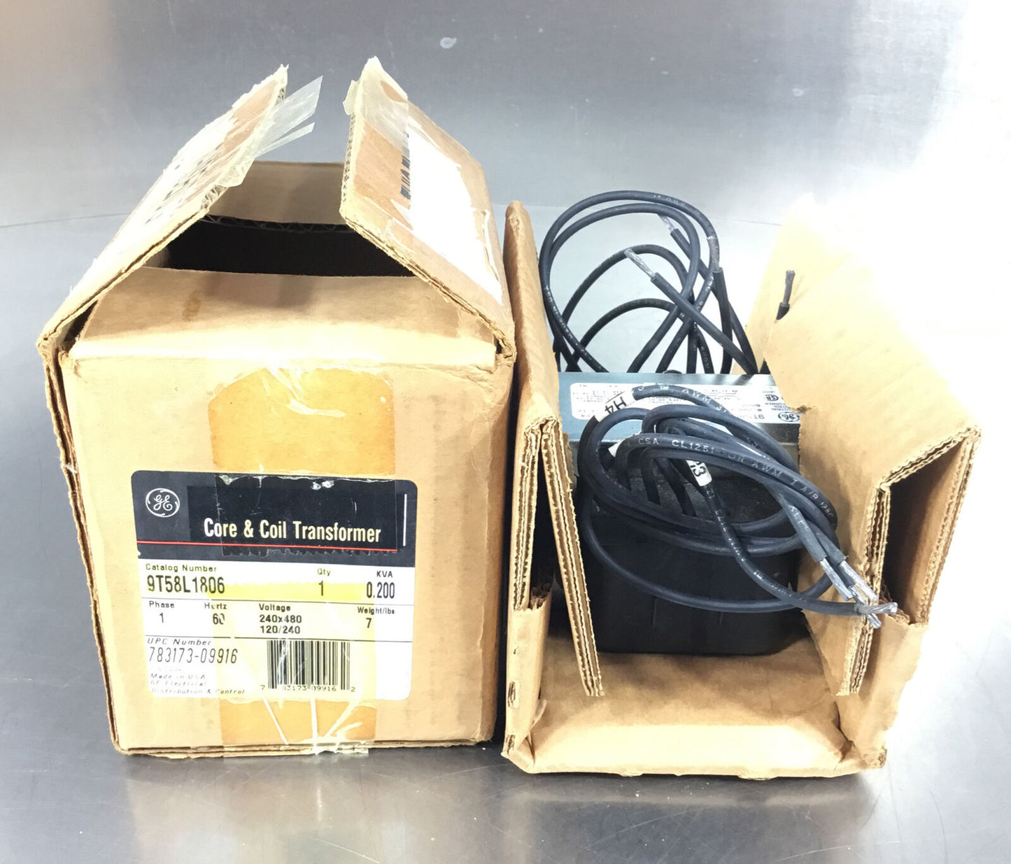 GENERAL ELECTRIC  9T58L1806  Core & Coil Transformer 1Ph 0.200 KVA      4C-20