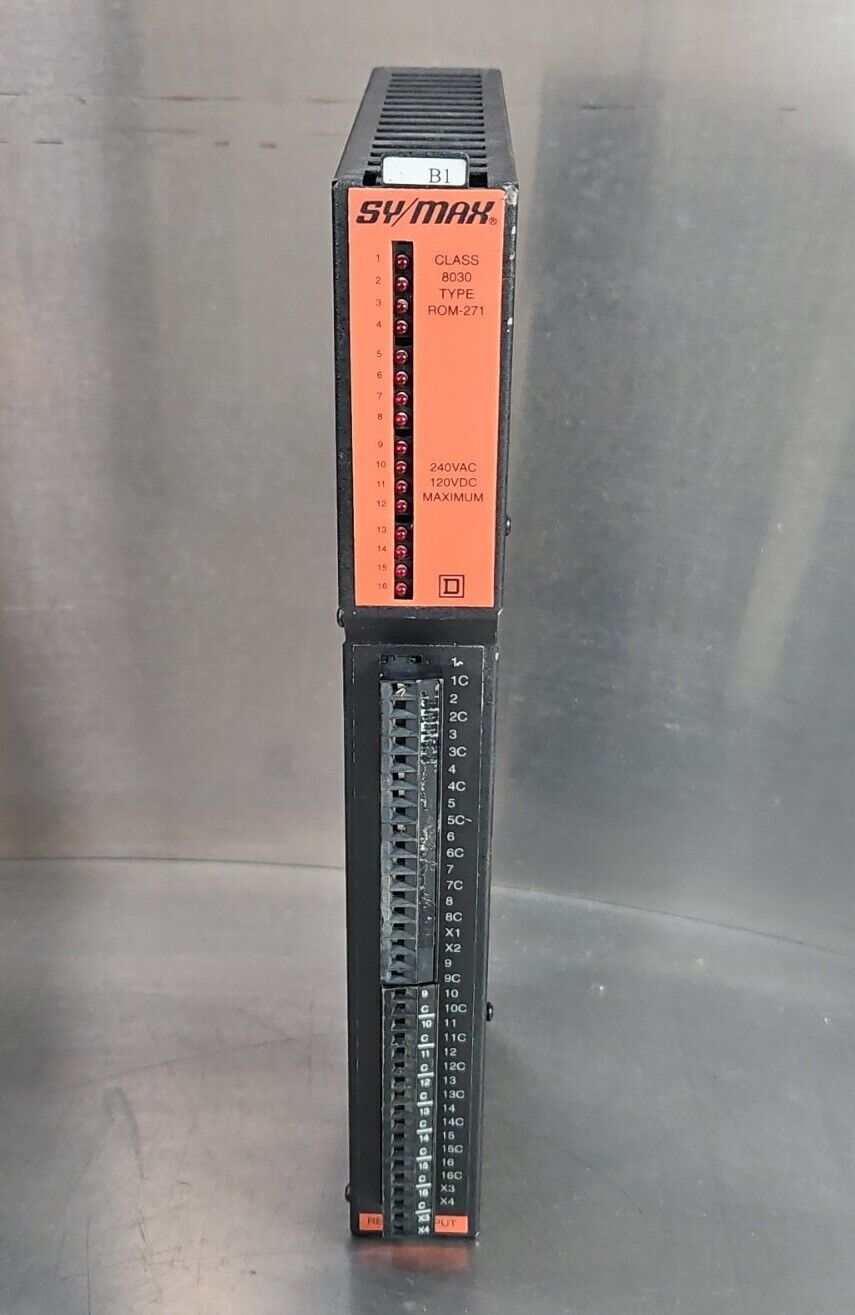 SQUARE D SY/MAX S30617-593-50 Relay Output Module ROM-271 Class 8030.   Loc3B-30