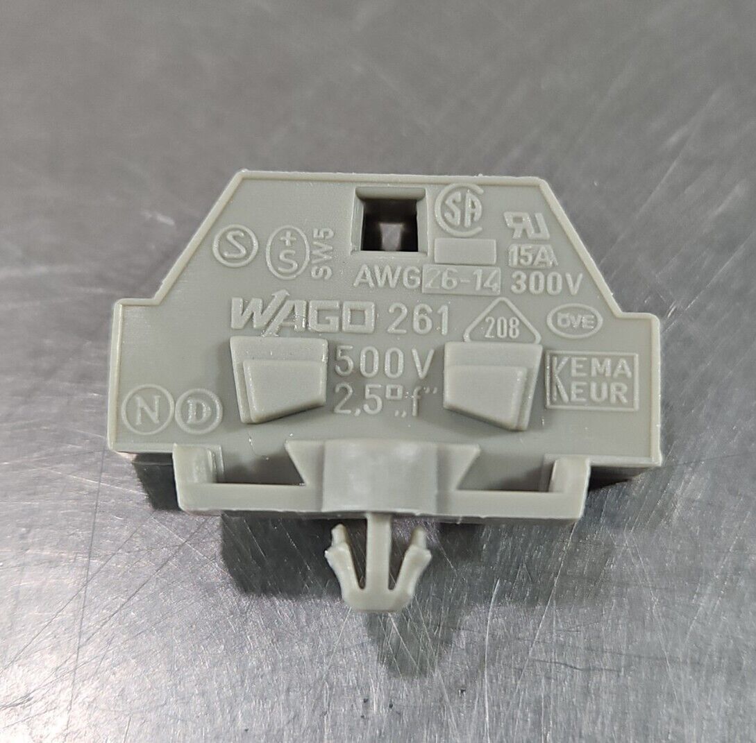 Wago 261-311 conductor Ground Terminal Block -Lot of 87                 Loc3E-15