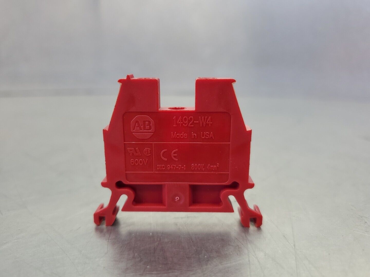 Allen-Bradley 1492-W4 600V mm² Terminal Block - RED