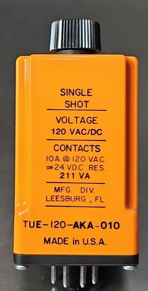 Diversified Electronics TUE-120-AKA-010 TIME DELAY RELAY.               Loc3E-19