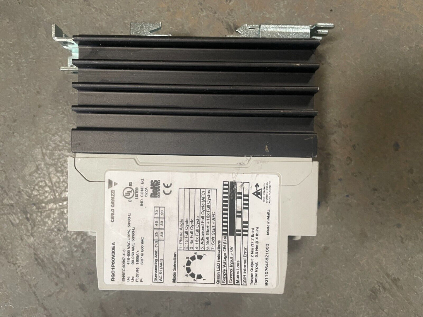 CARLO GAVAZZI Solid State Relay  RGC1P60V30EA @1E