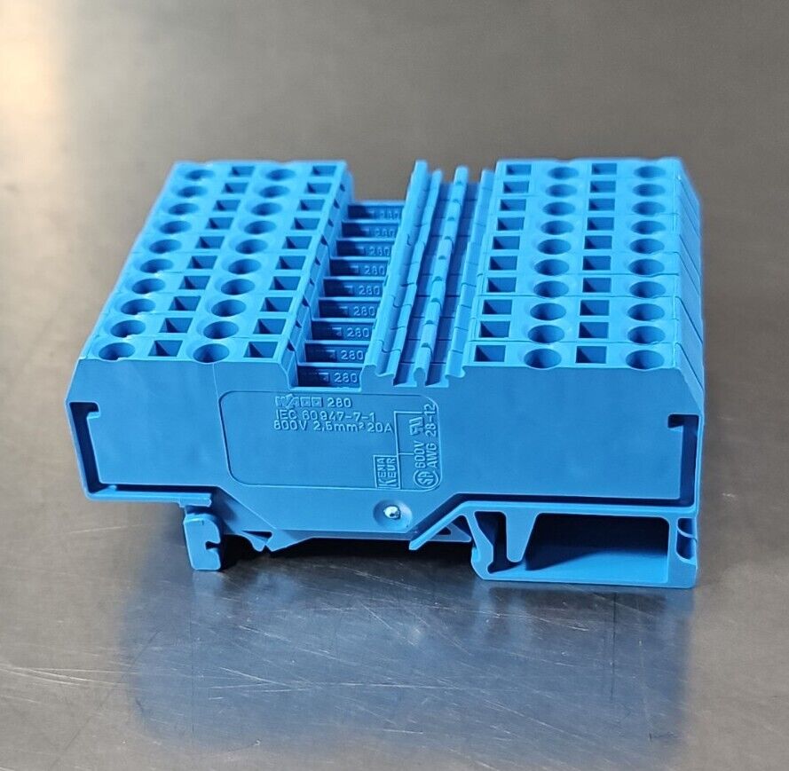 Cable Terminal Block 101 WAGO 280-101 Conductor Through Terminal Block - Lot of 50. Loc 3D-18 ...