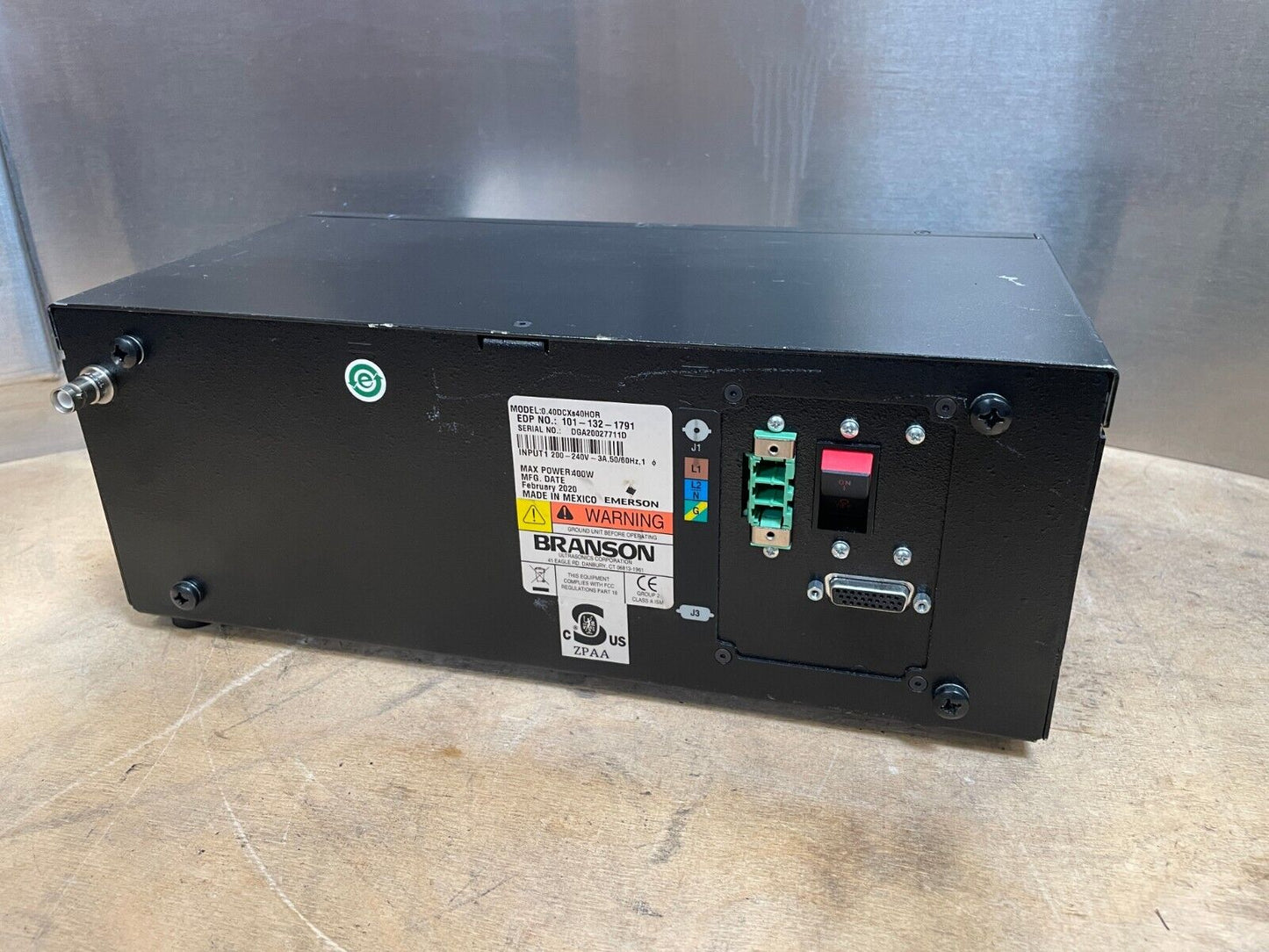 Branson Ultrasonics 0.40DCXS40H0R / S40:0.40 Power Supply 200-240v-AC 400w