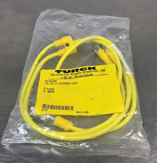 TURCK ELEKTRONIK YP2-RK4.4T-0.5/2PSG3M-0.3/0.3 Cable  5E