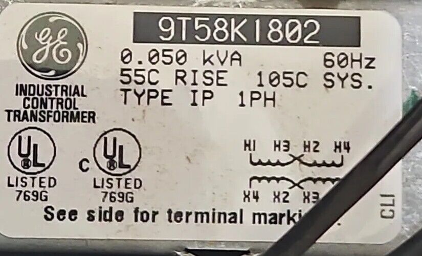 ERI... GE 9T58K1802 TRANSFORMER.    Loc4E33