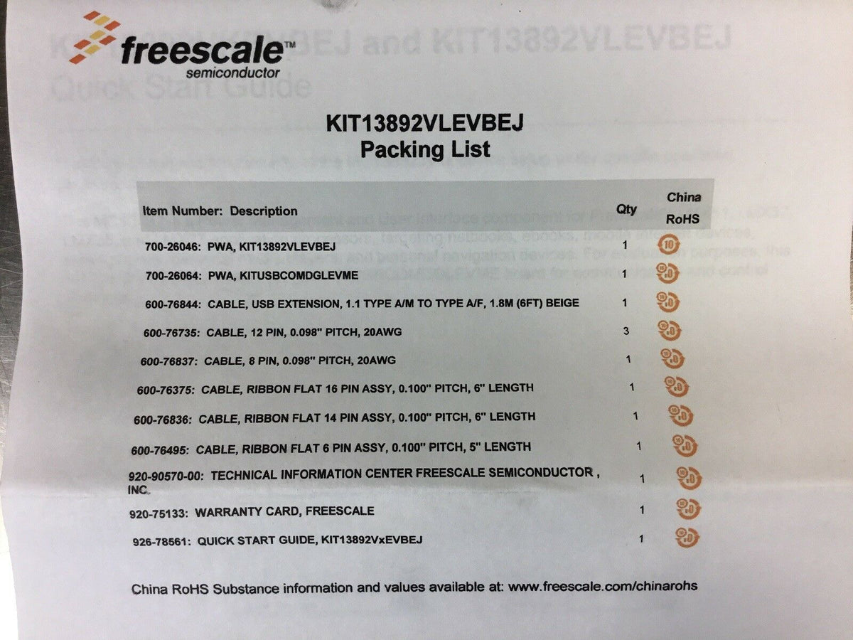 Freescale Semiconductor KIT13892VLEVBEJ     Loc.3A
