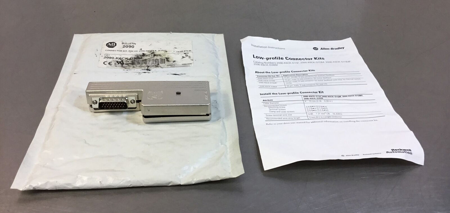 Allen Bradley 2090-K6CK-D26M /B Connector Kit 26-Pin  3E-13